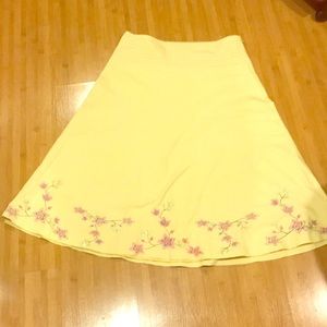 A-line skirt with intricate embroidery detail